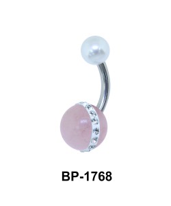 Rose Quartz Belly Piercing BP-1768