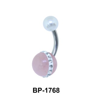 Rose Quartz Belly Piercing BP-1768