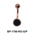 Black Agate Belly Piercing BP-1786