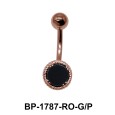 Black Agate Belly Piercing BP-1787