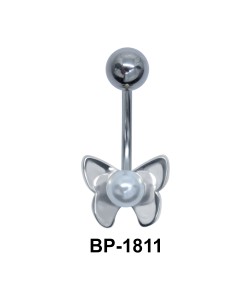 Butterfly Pearl Belly Piercing BP-1811