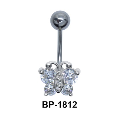 Butterfly CZ Belly Piercing BP-1812