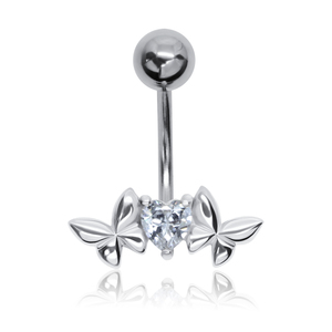 Valentine and Butterfly Belly Piercing BP-1815