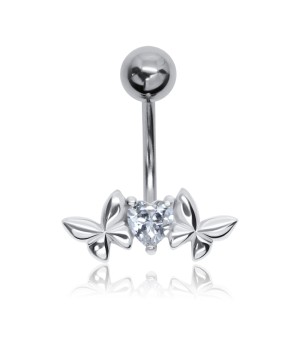 Valentine and Butterfly Belly Piercing BP-1815