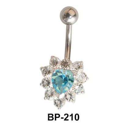 Heart Shaped Belly Piercing BP-210 