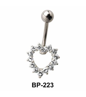 Heart Shaped Belly Piercing BP-223 