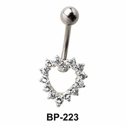 Heart Shaped Belly Piercing BP-223 