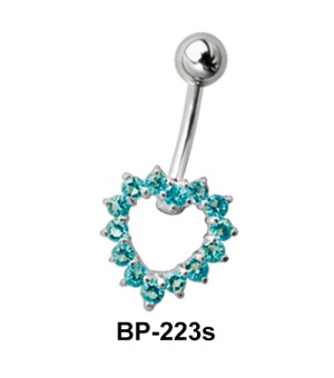 Heart Shaped Belly Piercing BP-223s