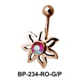 Flower Shaped Belly Piercing BP-234