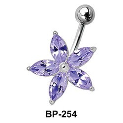 Flower Shaped Belly CZ Crystal BP-254 