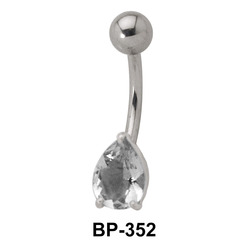 Pear Cut Stone Belly Piercing BP-352