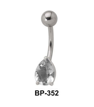 Pear Cut Stone Belly Piercing BP-352