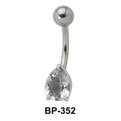 Pear Cut Stone Belly Piercing BP-352