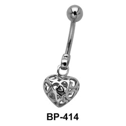 Beautiful Heart Belly Piercing BP-414