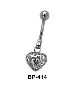 Beautiful Heart Belly Piercing BP-414