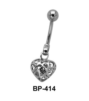 Beautiful Heart Belly Piercing BP-414