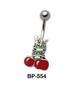 Apple with Leaves Belly Piercing BP-554