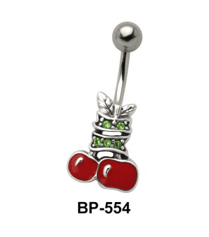 Apple with Leaves Belly Piercing BP-554