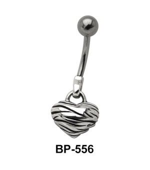 Heart Shaped Belly Piercing BP-556