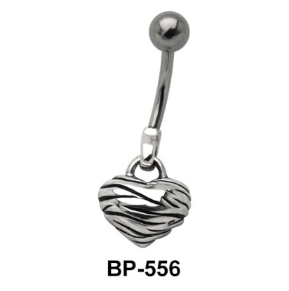 Heart Shaped Belly Piercing BP-556