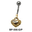 Heart Shaped Belly Piercing BP-556