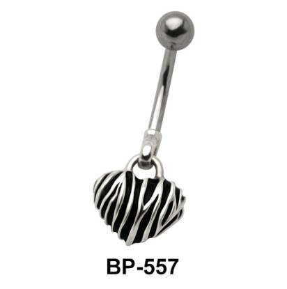 Heart Shaped Belly Piercing BP-557