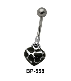 Heart Shaped Belly Piercing BP-558