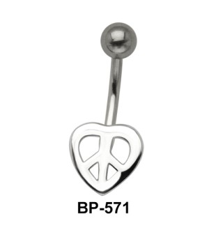 Peace Heart Belly Piercing BP-571