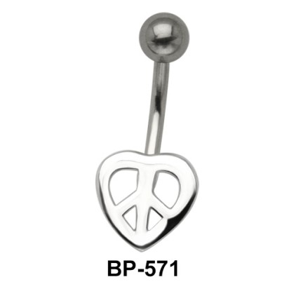 Peace Heart Belly Piercing BP-571