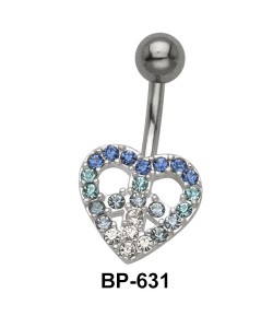 Dreamy Heart Stone Belly Piercing BP-631