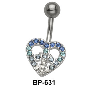 Dreamy Heart Stone Belly Piercing BP-631