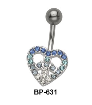 Dreamy Heart Stone Belly Piercing BP-631