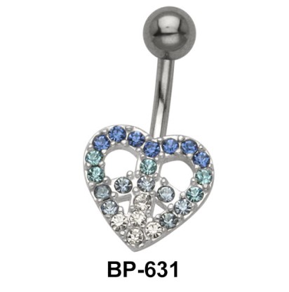 Dreamy Heart Stone Belly Piercing BP-631