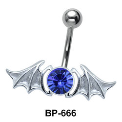 Bat Wings n Stone Belly Piercing BP-666