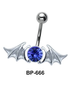 Bat Wings n Stone Belly Piercing BP-666