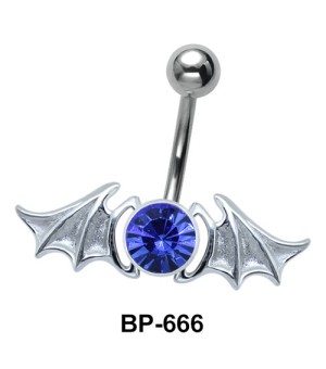 Bat Wings n Stone Belly Piercing BP-666