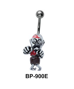 Aged Male Figure Belly Piercing BP-900E