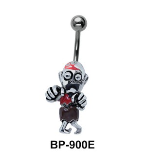 Aged Male Figure Belly Piercing BP-900E