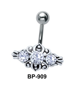 Blue Stones Designer Belly Piercing BP-909