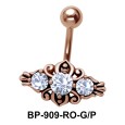 Blue Stones Designer Belly Piercing BP-909