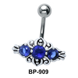 Blue Stones Designer Belly Piercing BP-909