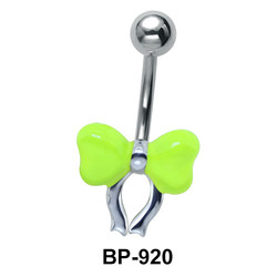 Bow Shaped Fluorescent Belly Piercing BP-920