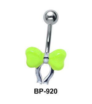 Bow Shaped Fluorescent Belly Piercing BP-920