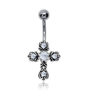 Cross Belly Piercing BP-935