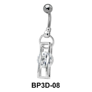 Jewel Drop Belly Piercing BP3D-08