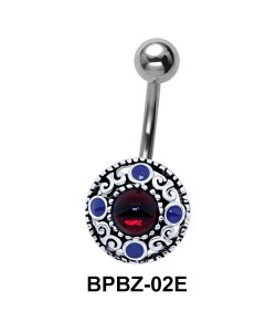 Traditional Designer Stony Belly Piercing BPBZ-02E