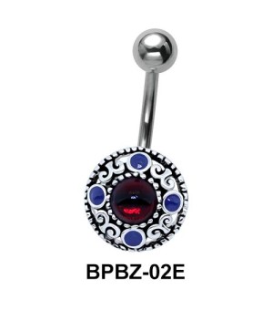 Traditional Designer Stony Belly Piercing BPBZ-02E