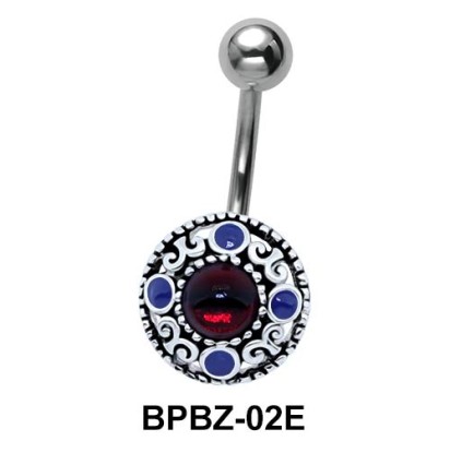 Traditional Designer Stony Belly Piercing BPBZ-02E