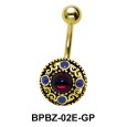 Traditional Designer Stony Belly Piercing BPBZ-02E