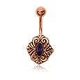 Intricate Designer Belly Button Ring BPBZ-03